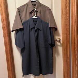 Van Heusen Men’s (2 of them) short sleeve collared shirt
